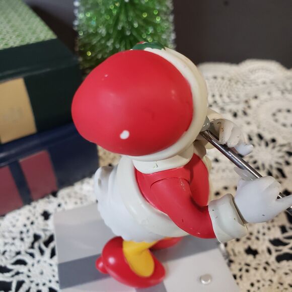 Cute Hallmark Disney Christmas Daisy Duck Playing Flute Music Box - Picture 8 of 10